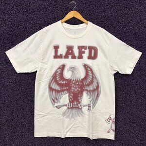 Travis Scott LAFD Wildfire Relief T-Shirt Size Large